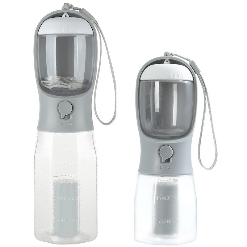 Pet cup, portable outdoor drinking and feeding for cats and dogs, multi-functional three-in-one pet cup