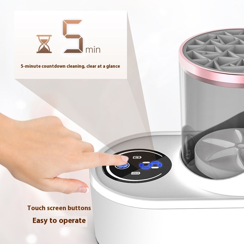 Electric Makeup Brush Cleaner Rechargic Makeup Brush Cleaning Stand Device