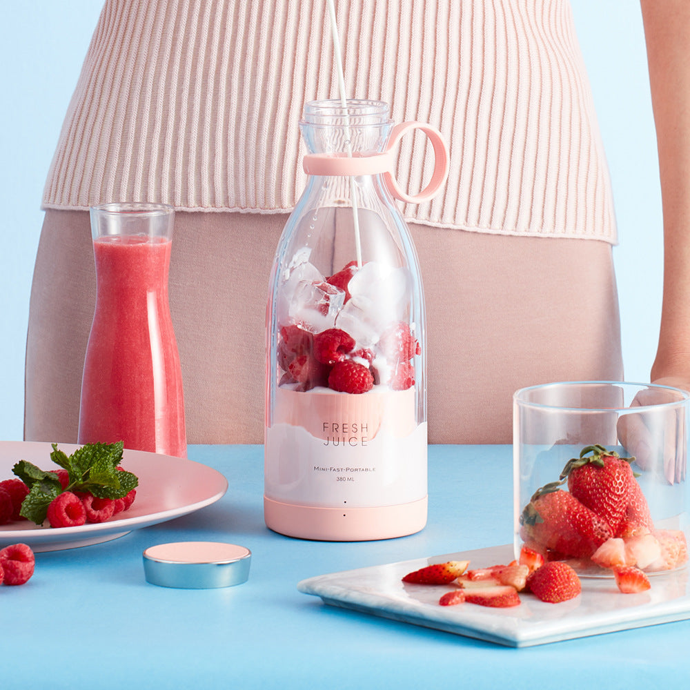 Youer Juicer Cup, household portable wireless charging juice cup, electric blender cup, mini charging juicer